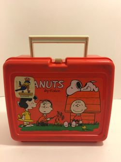 Vintage Peanuts Campfire Lunch Box