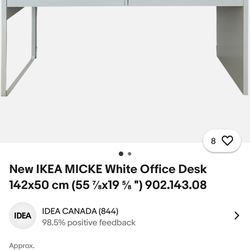 IKEA Micke White Desk