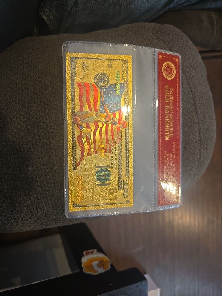 Kobe Bryant Gold Banknote
