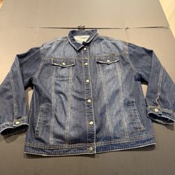 Judy Blue Los Angeles Women's Denim Jacket Size 3XL Dark Wash 