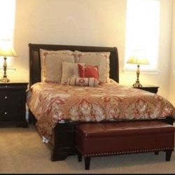 SOLID WOOD Bedroom furniture - ASHLEY 4 Piece Bedroom Set QUEEN and Mattress