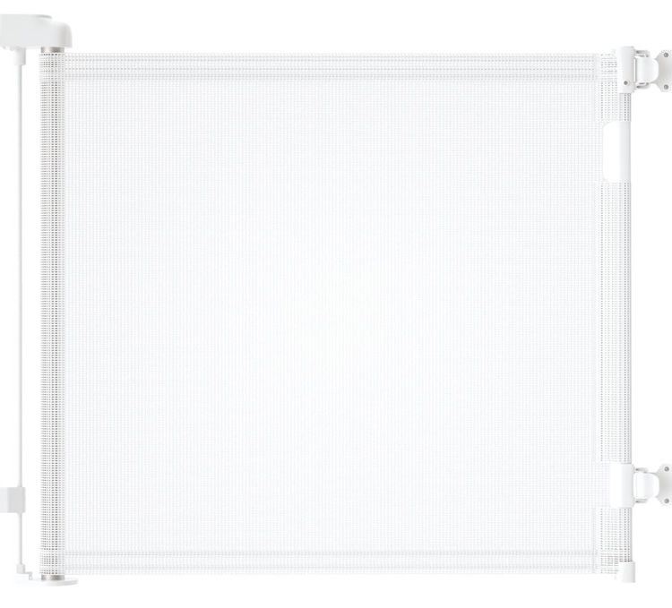 Retractable Safety Gate,Height 33 Inches,Length 55 Inches,Color White 