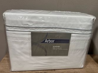 Arbor Microfiber Full Sheet Set 4-Piece White