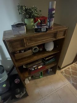 Wooden 2 Shelf Bookcase