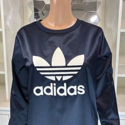 Adidas Originals Trefoil Satin Sweatshirt