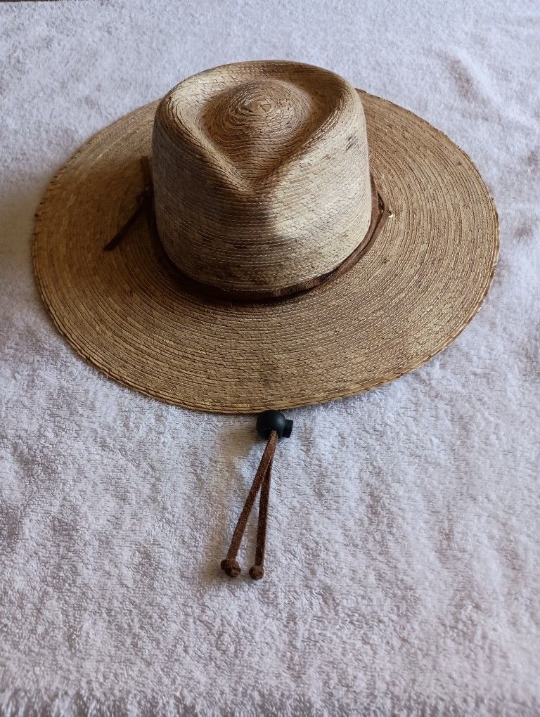 Gardener Lattice Palm Woven Straw Hat