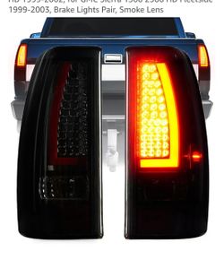 Tail Light Assembly Brake Lights Pair, Smoke Lens