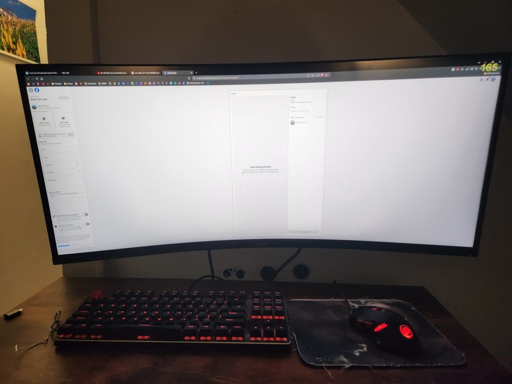 Acer Nitro 34" Class UWQHD Curved Gaming Monito