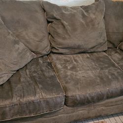 FREE COUCH AND LOVE CHAIR WITH OTTOMAN