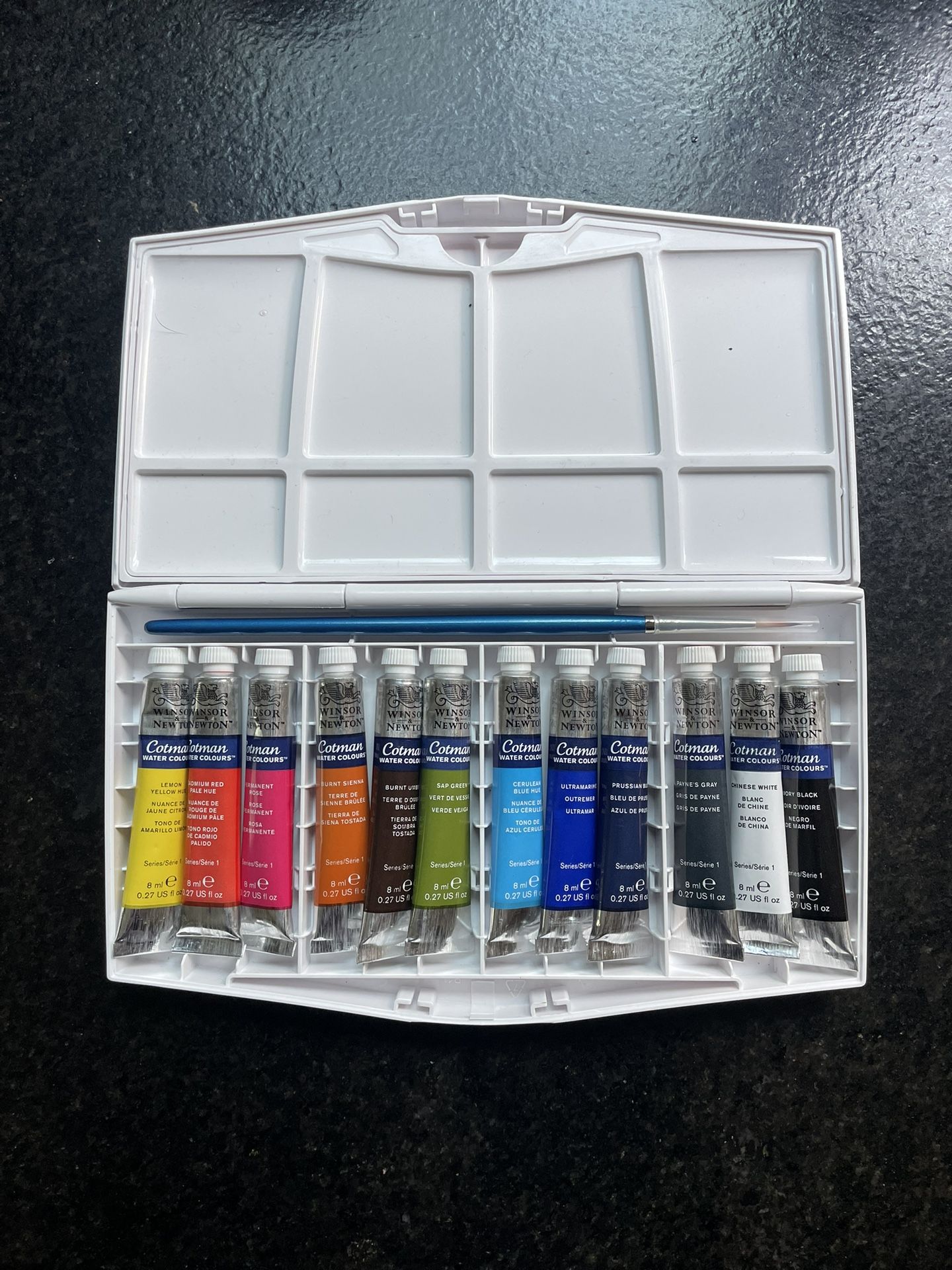 Winsor & Newton Cotman Watercolor kit - NEW - 12 tubes- Portable Palette