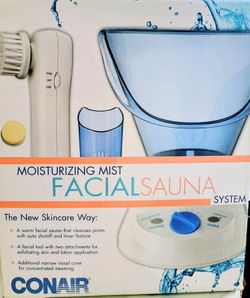Conair Moisturizing Mist Facial Sauna System ~ Cleanse exfoliate renew