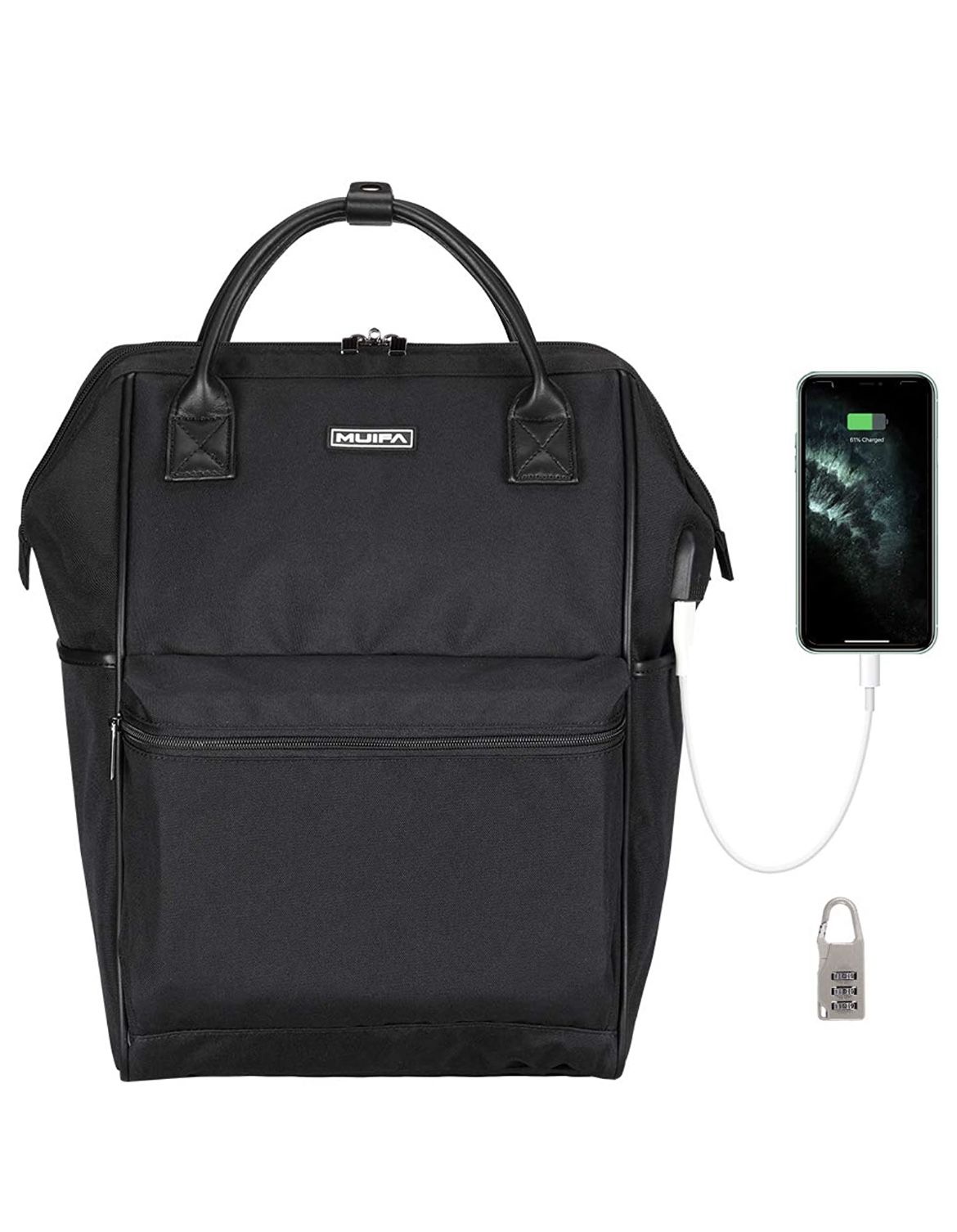 Travel Laptop Backpack with Macbook Laptop iPad Tablets Compartment, Multipurpose School Bag Work Business Back Pack w/USB Charging & Anti-Theft Lock