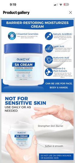 Oukeya SA Cream with 5 Essential Ceramides
