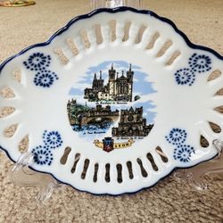 Vintage Souvenir Porcelain Plate  from Lyon, France