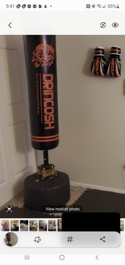 Bike $75 Like New And Punching Bag $ 75 Like New.