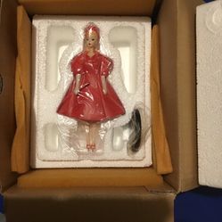 Danbury Mint The Classic Barbie Figurine Collection ‘Red Flare’ 5 Of 12