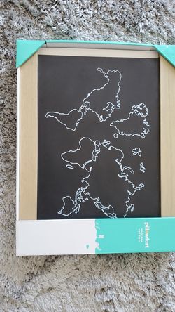 World map wall decor