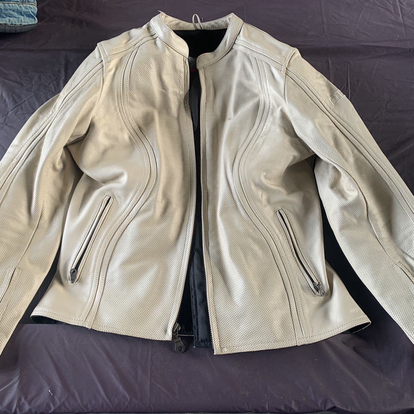 Bilt Womens Perforated Leather Motorcycle Jacket