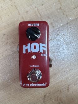 TC Electronic HOF Hall Of Fame Mini Reverb Compact Bypass Guitar Effect Pedal
