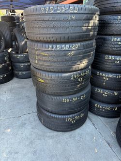 20” tires semi new 275/50/20 with free installation $75 each