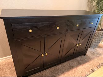 Farmhouse buffet cabinet.