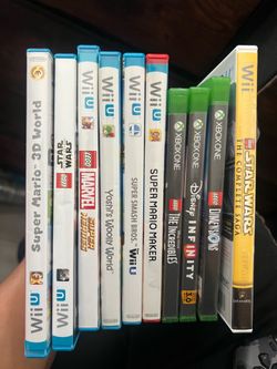 Wii games and x box games