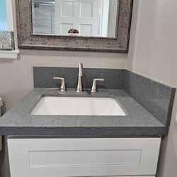 Bathroom Vanity And Backspash