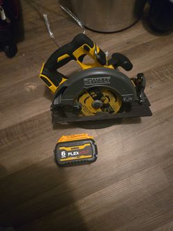 Dewalt 60V Saw With 6ah Flexvolt Battery