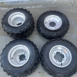 Quad Rims with Tires