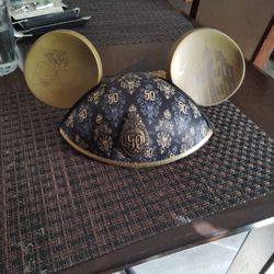 Disney Haunted Mansion 50th Ear Hat And Paper Weight 