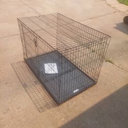 Folding 2 Door Dog Crate