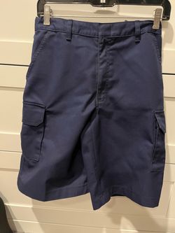 Boys Blue Uniform Shorts- Size 16- very good condition