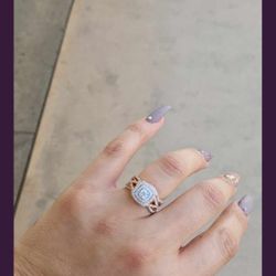 gold rose ring size 8