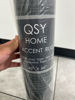 QSY Home Accent Rug 42” x 66” – Brand New