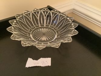 Vintage Glass Bowl  No Chips Or Cracks 