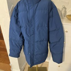 Puff Blue Jacket , Unisex 2xl
