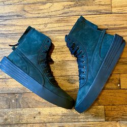 PUMA The Weeknd x Parallel Black Leather High Top Sneakers Size 9:5