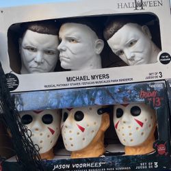 Jason X Michael Myers Halloween Pathway Lights Lot Of 2 Witches Ghosts 