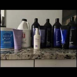 Hair Dye & Purple & Blue Shampoo