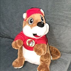 Buc-ee's The Beaver 12" Plush Stuffed Animal Toy Red T-Shirt