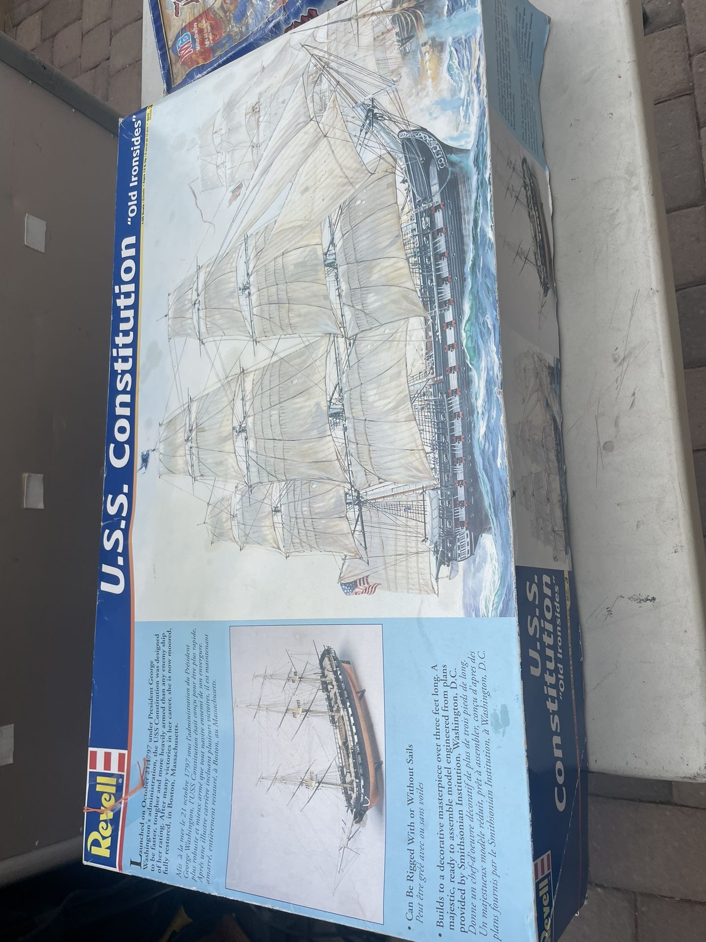 1796 Revell U.S.S Constitution "Old Ironsides" Ship Plastic Model Kit 1:96 Scale
