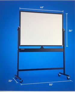 Rolling dry erase board 48x36