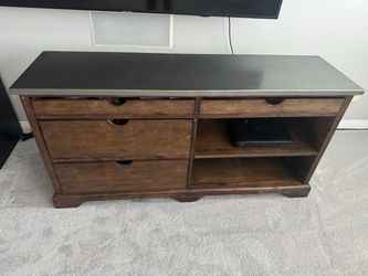 World Market 60” Wood & Metal Media Console / TV Stand – Excellent Condition