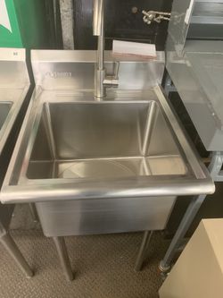 Stainless utility sink (New)