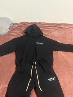 Fear of God Essentials Black Tracksuit Set