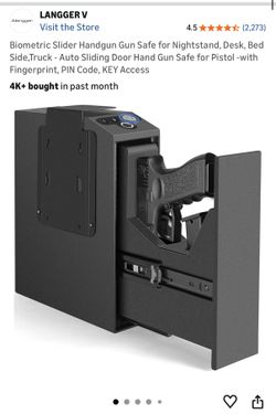 Biometric Slider Handgun Gun Safe