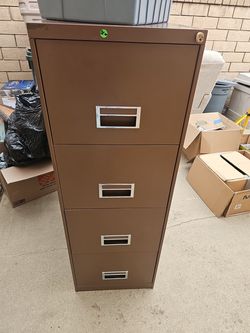 Metal file cabinet