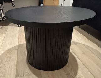 Small Black Round Coffee Table
