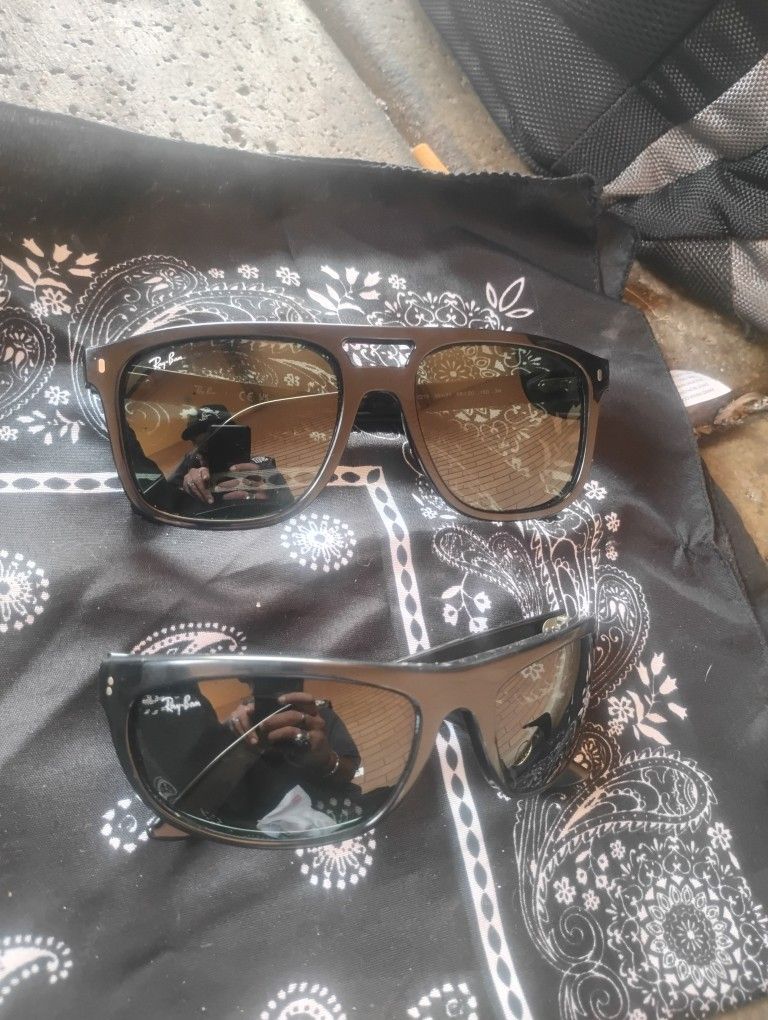 2 Pairs Of Ray bans Vintage Balorama & Rb2213
