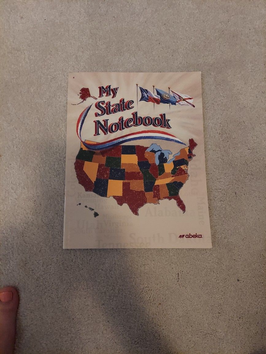 ABEKA 4th Grade History My State Notebook